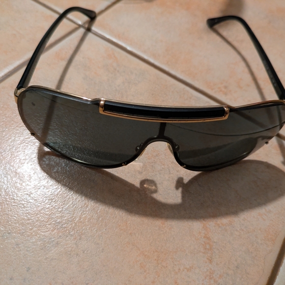 Versace Black and Gold Sunglasses